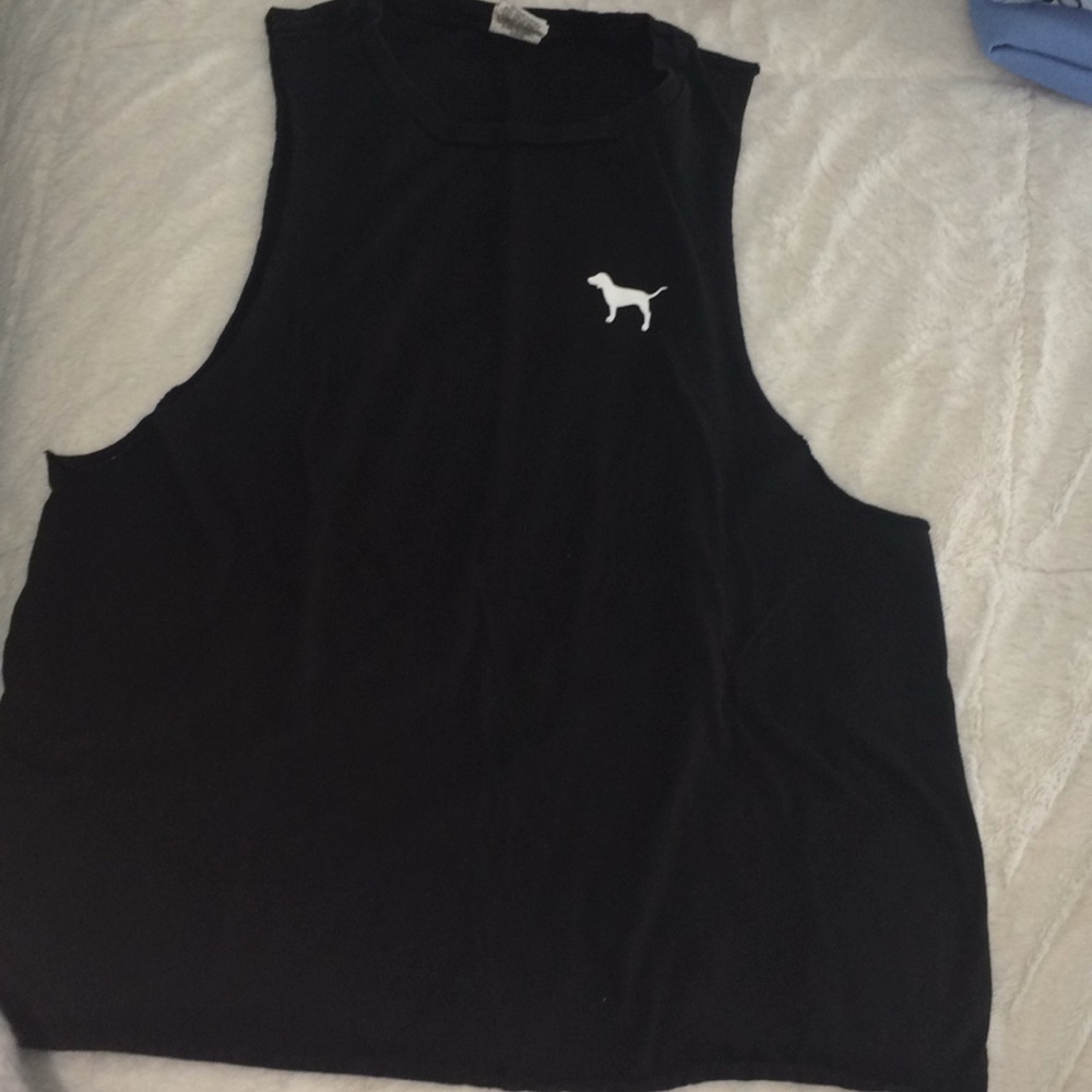 PINK Cut-off Muscle Tank